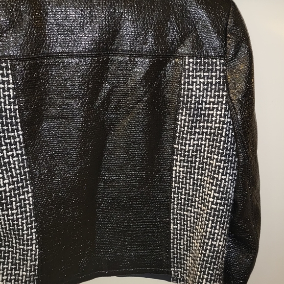 Tory Burch Daria Tweed Black Moto Jacket - Picture 2 of 14